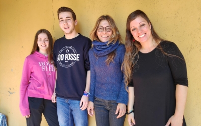 Núria Macià, Roger Miralles, Ingrid Filella i Mireia Núñez a Ràdio Sabadell | Pau Duran